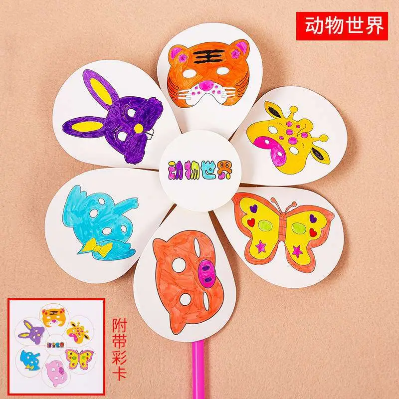 Kids Windmill Painting Toy for Kids Outdoor Art Craft - Image 6