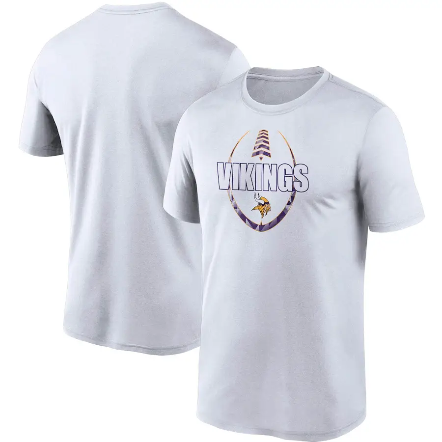 Men's White Viking Graphic T-Shirt Large - Image 12