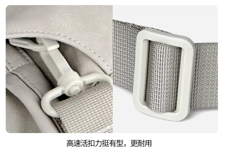 Grey PU Leather Laptop Bag Women Tablet iPad Protective Bag Lightweight Shoulder Bag — feature 37