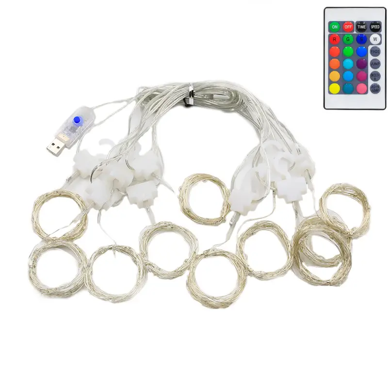 USB Color-Changing Curtain Lights 16-Color Remote Control - Image 5