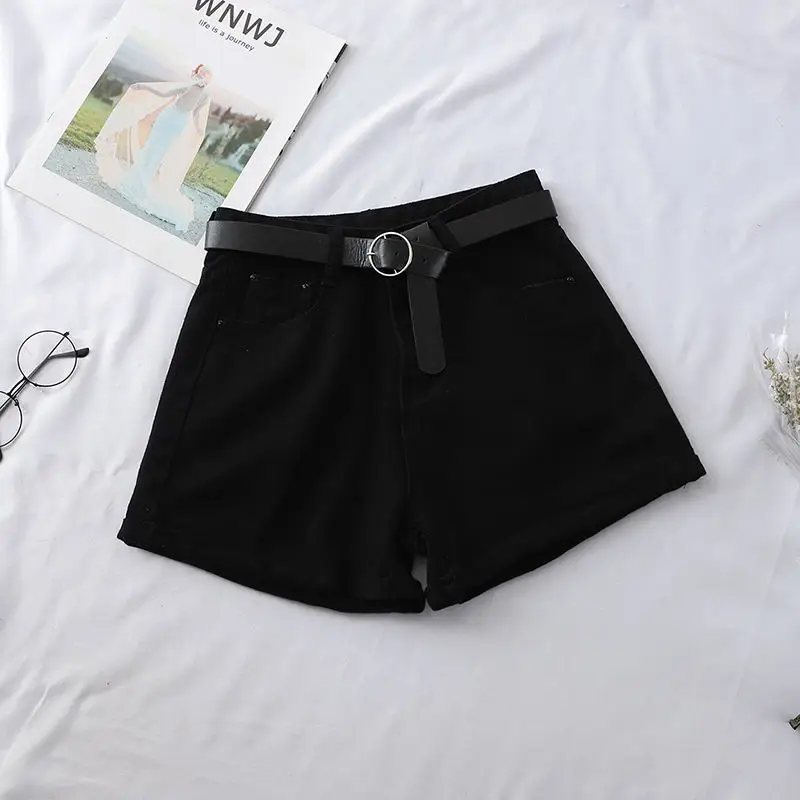 Women Denim Shorts High Waist Curled Summer Style - Image 8