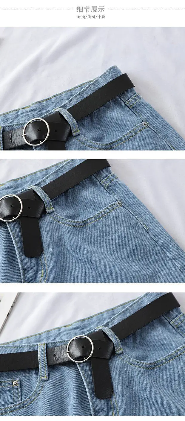 Women Denim Shorts High Waist Curled Summer Style — feature 7