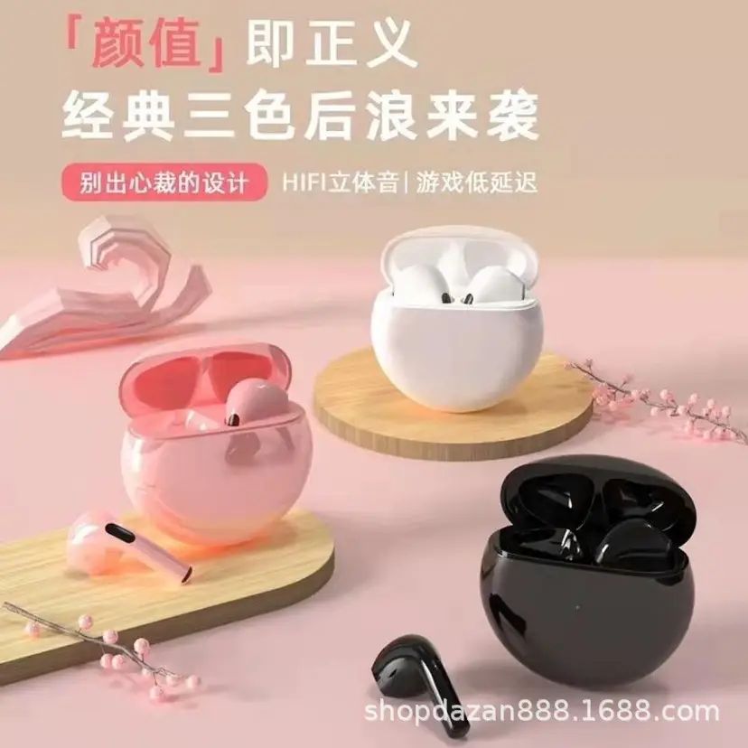 Wireless Bluetooth Headset Pro6 Gen with Touch & J6 TWS - Image 10