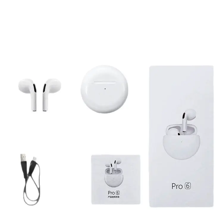 Wireless Bluetooth Headset Pro6 Gen with Touch & J6 TWS - Image 11