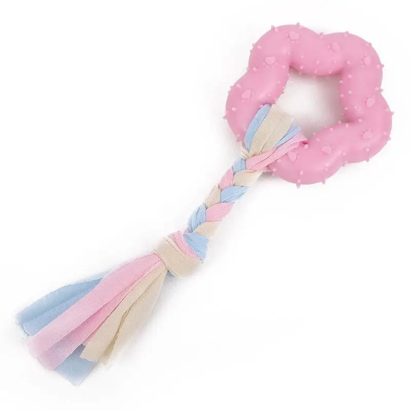 Pet Dog Toys and Supplies Frisbee Pet Ball Puppy Toy Bite-Resistant Rope Knot Self-Pleasure Carrot Teething Toy
