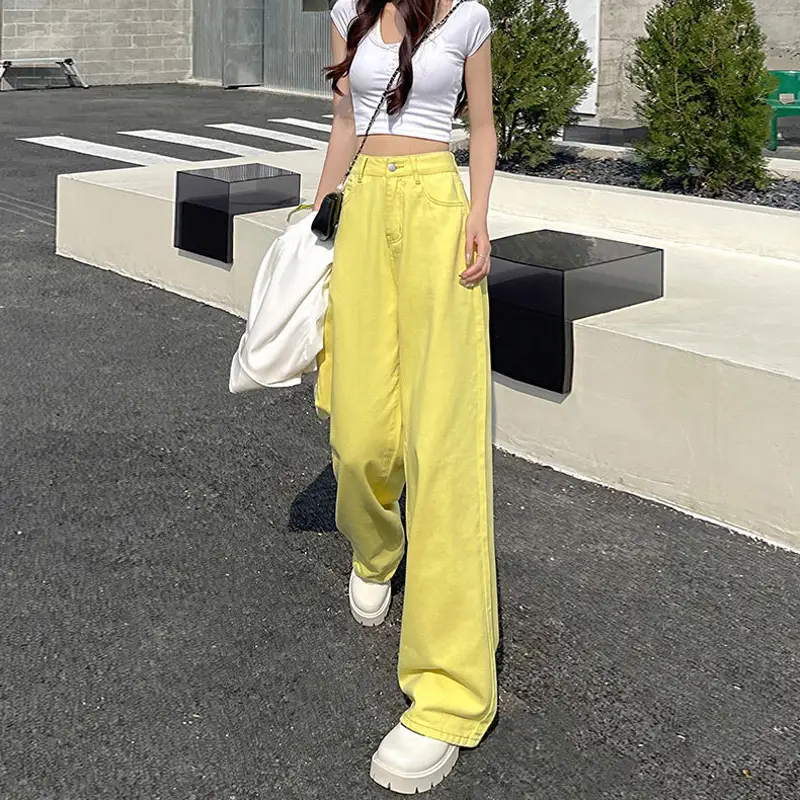 Women High Waist Wide Leg Pants Tan 2025 - Image 7