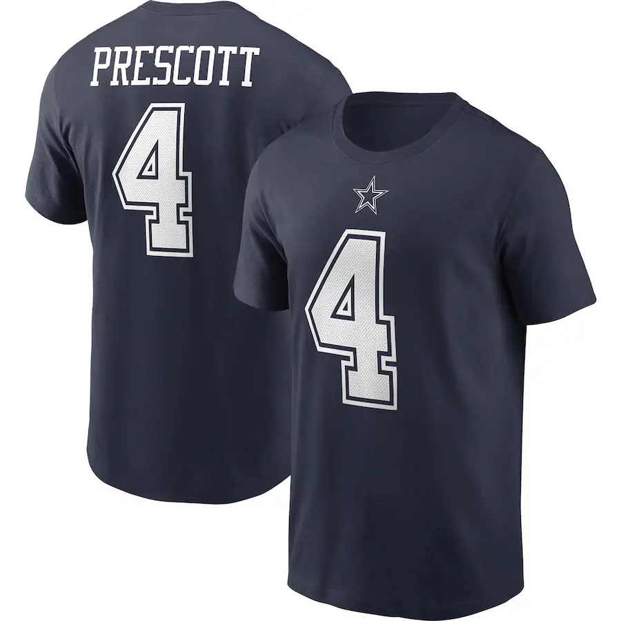 Men Navy Blue 21 T-Shirt Cross Border Sports Casual - Image 4