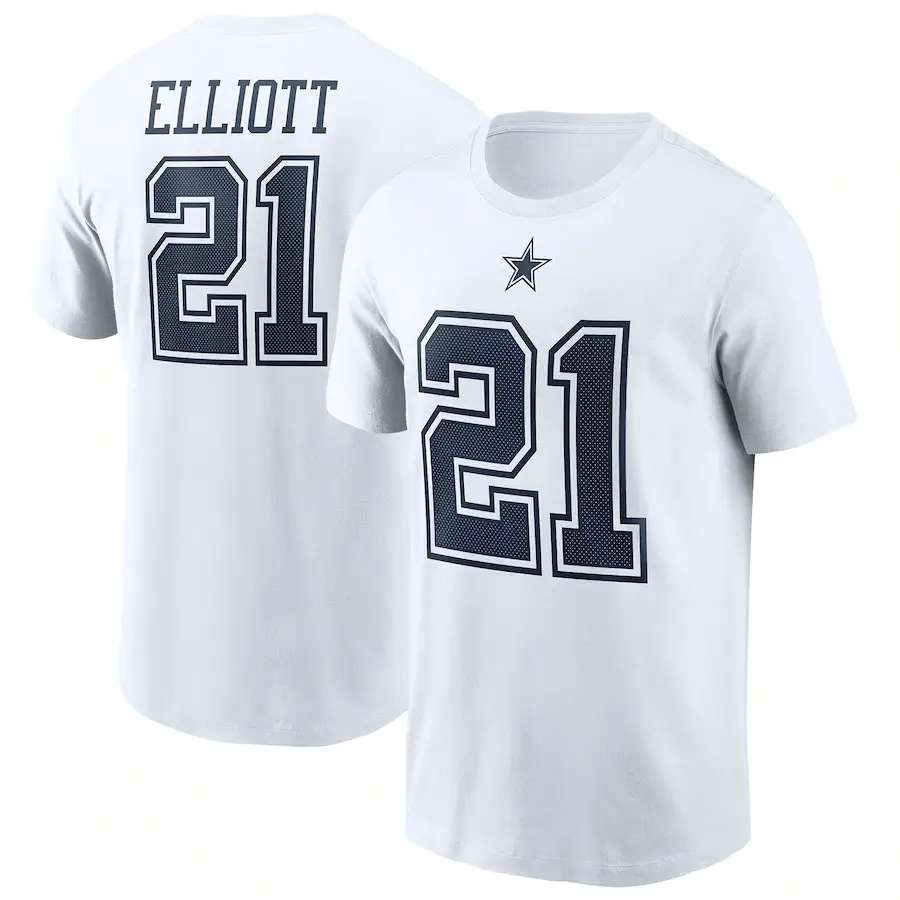 Men Navy Blue 21 T-Shirt Cross Border Sports Casual - Image 7