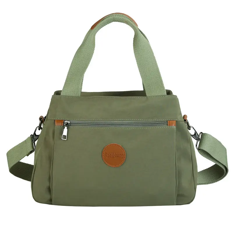 Beige Crossbody Bag for Women with 2 Compartments - Image 2