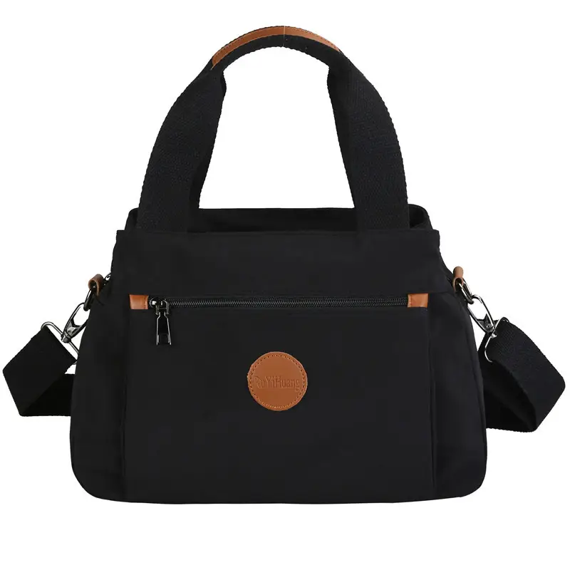 Beige Crossbody Bag for Women with 2 Compartments - Image 3