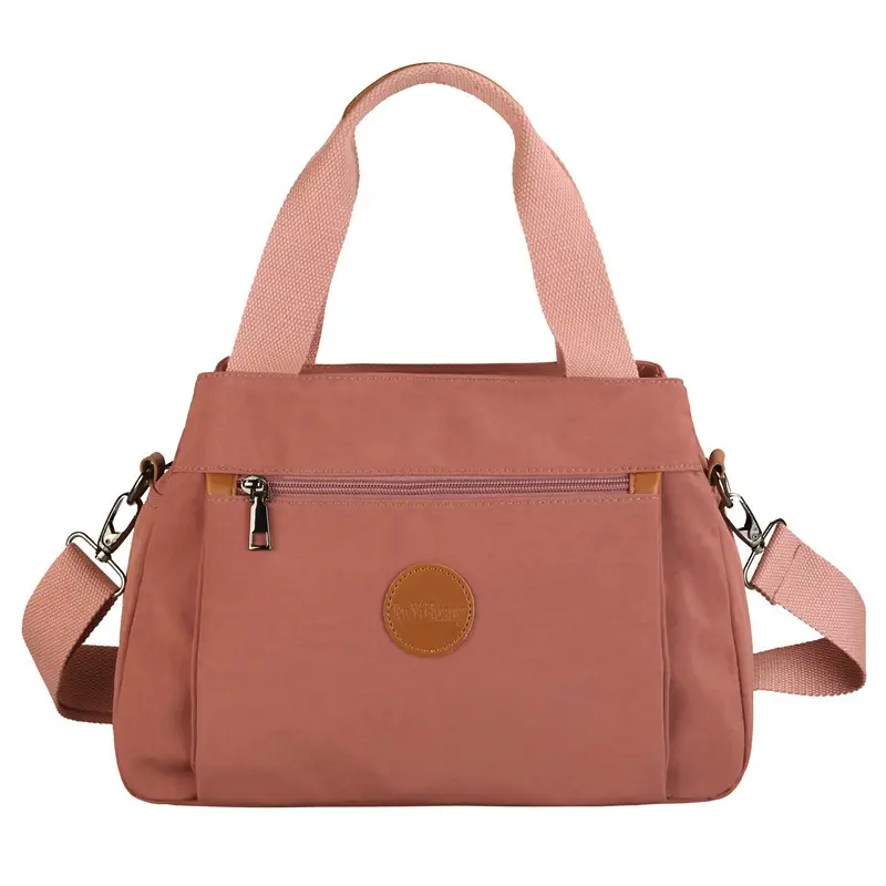 Beige Crossbody Bag for Women with 2 Compartments - Image 4