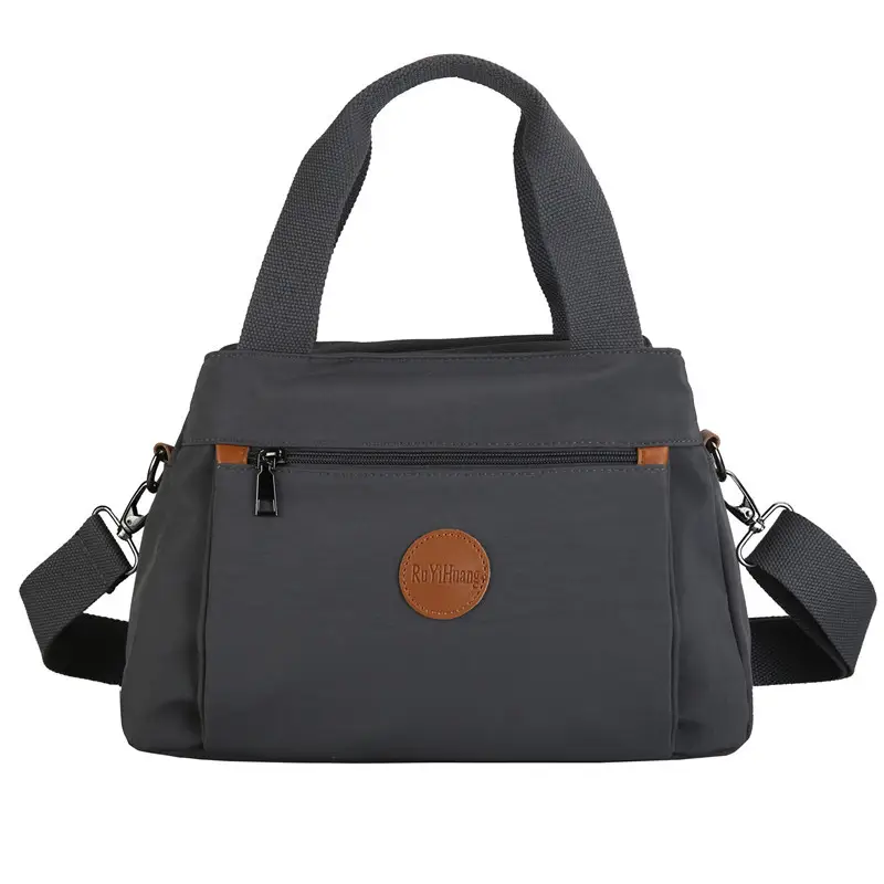 Beige Crossbody Bag for Women with 2 Compartments - Image 5