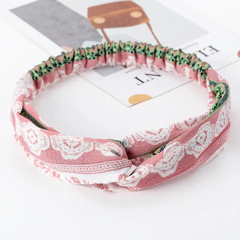 Vintage Polka Dot Hair Band with Wide Brim