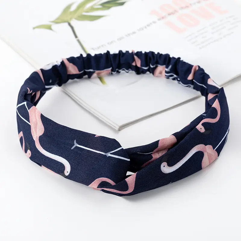 Vintage Polka Dot Hair Band with Wide Brim