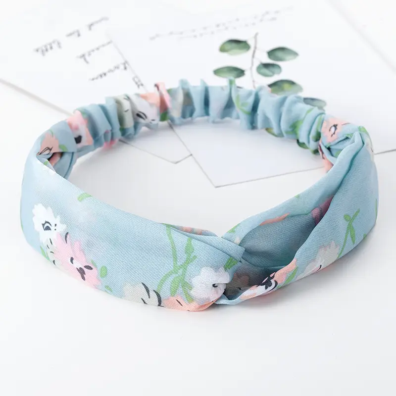 Vintage Polka Dot Hair Band with Wide Brim