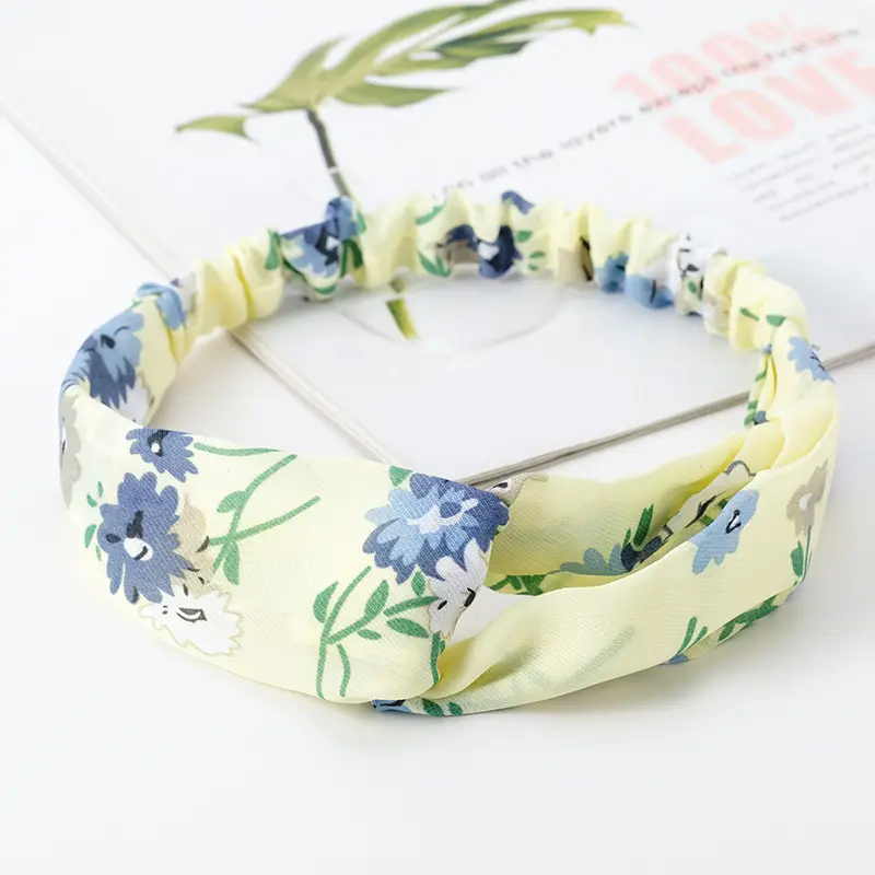 Vintage Polka Dot Hair Band with Wide Brim
