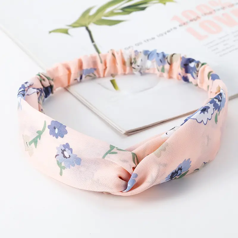 Vintage Polka Dot Hair Band with Wide Brim