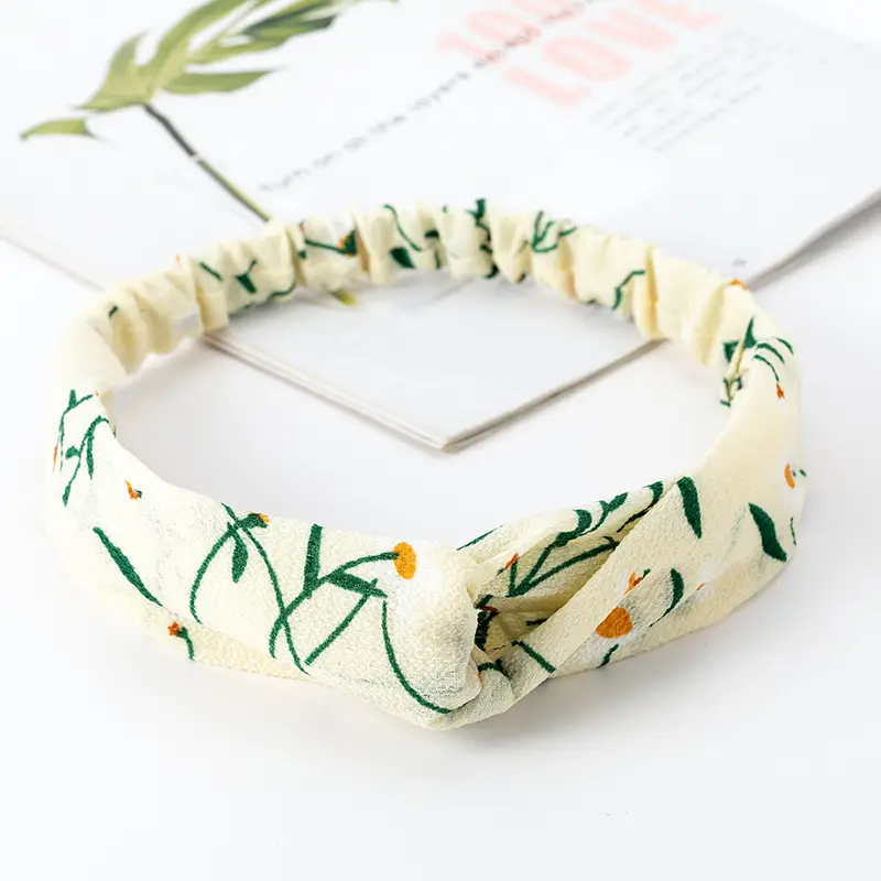 Vintage Polka Dot Hair Band with Wide Brim