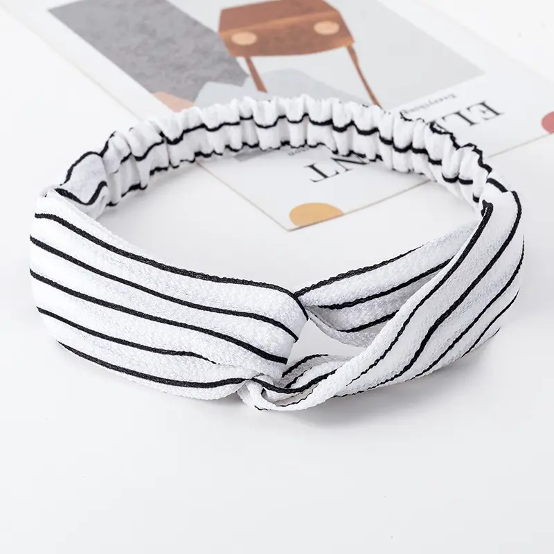 Vintage Polka Dot Hair Band with Wide Brim