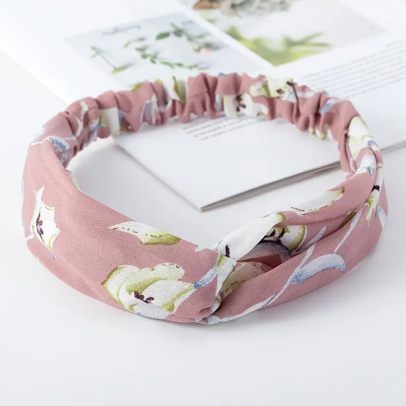 Vintage Polka Dot Hair Band with Wide Brim
