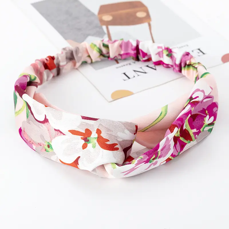 Vintage Polka Dot Hair Band with Wide Brim