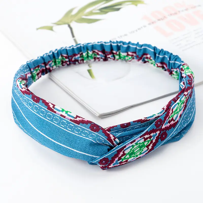 Vintage Polka Dot Hair Band with Wide Brim