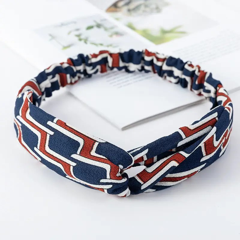 Vintage Polka Dot Hair Band with Wide Brim