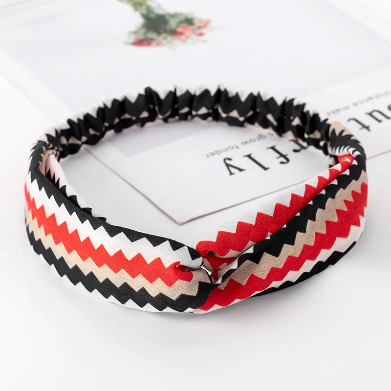 Vintage Polka Dot Hair Band with Wide Brim