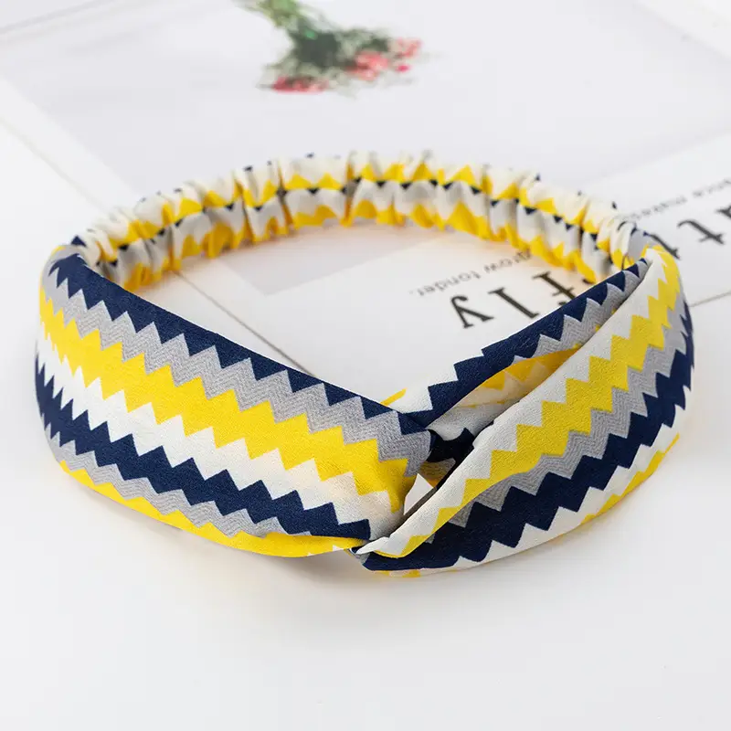 Vintage Polka Dot Hair Band with Wide Brim