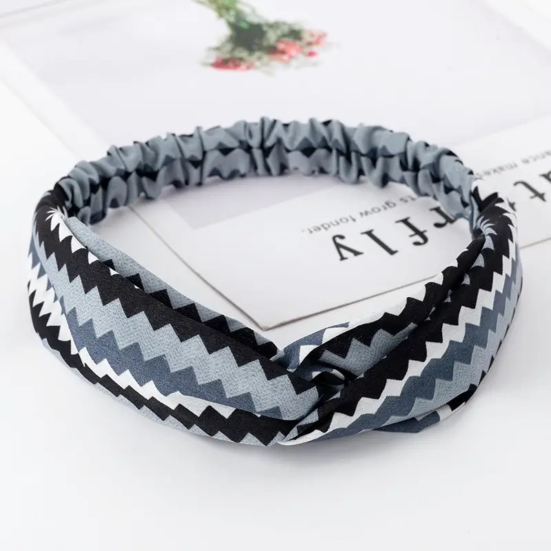Vintage Polka Dot Hair Band with Wide Brim