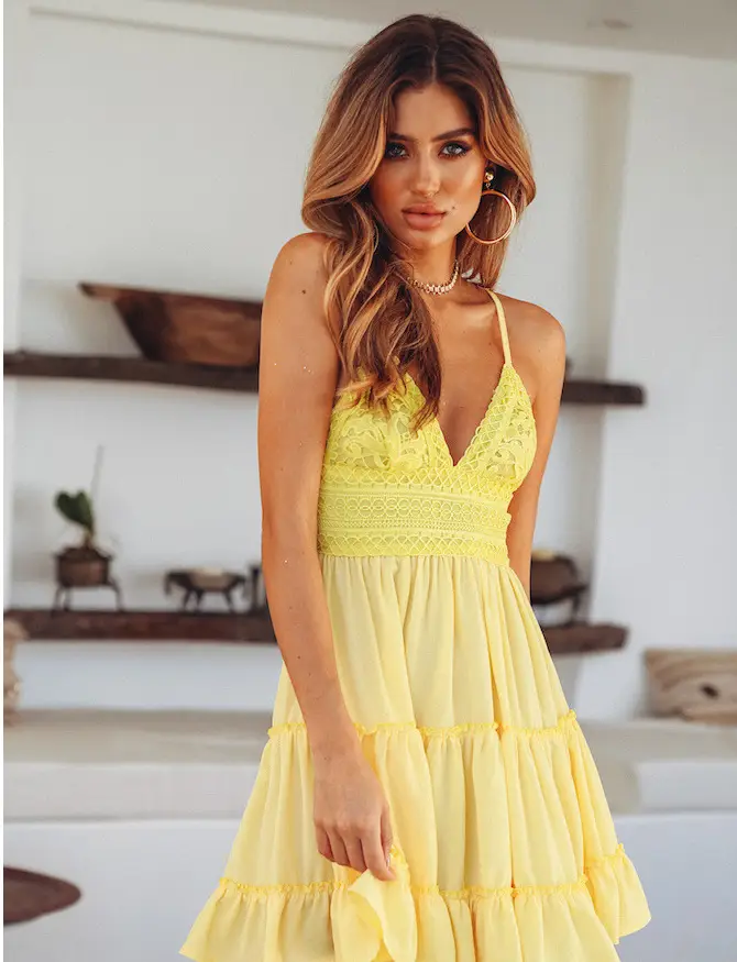 Red Lace Backless Dress for Women Mid-Skirt — feature 38