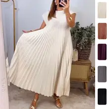 Blue Printed Backless Slit Dress for Women — feature 60