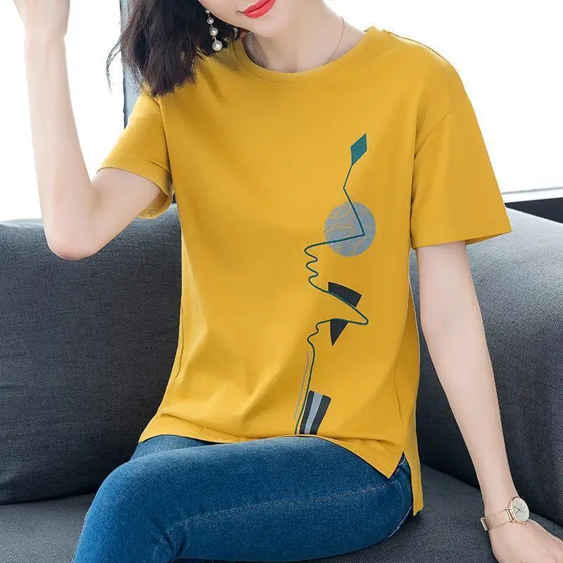 Women Printed Long Sleeve T-Shirt Blue Plus Size - Image 15