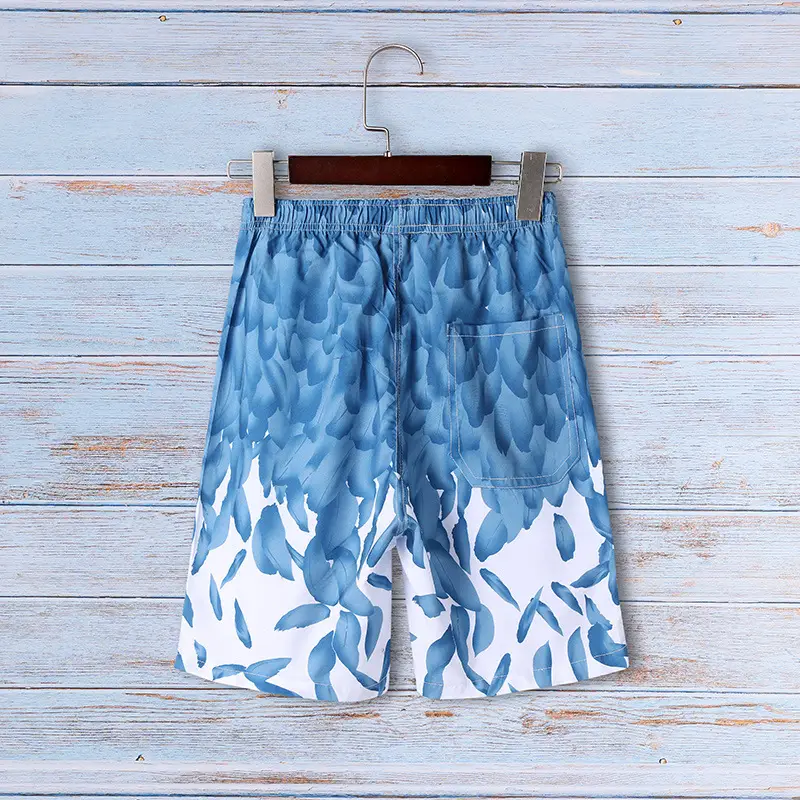 2026 Men's Blue Leaf Sublimation Shorts - Image 5