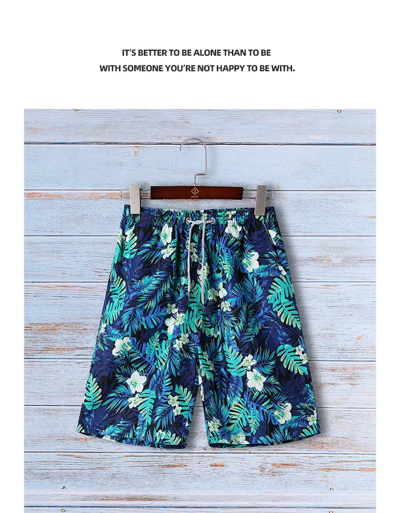 2026 Men's Blue Leaf Sublimation Shorts — feature 10