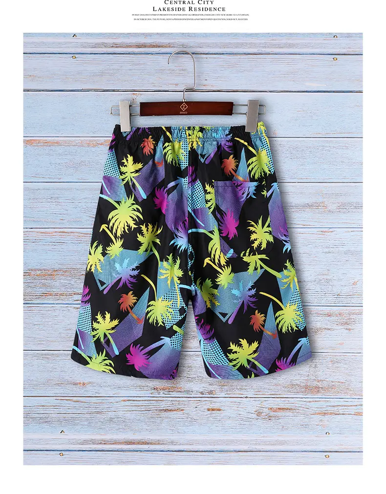 2026 Men's Blue Leaf Sublimation Shorts — feature 16