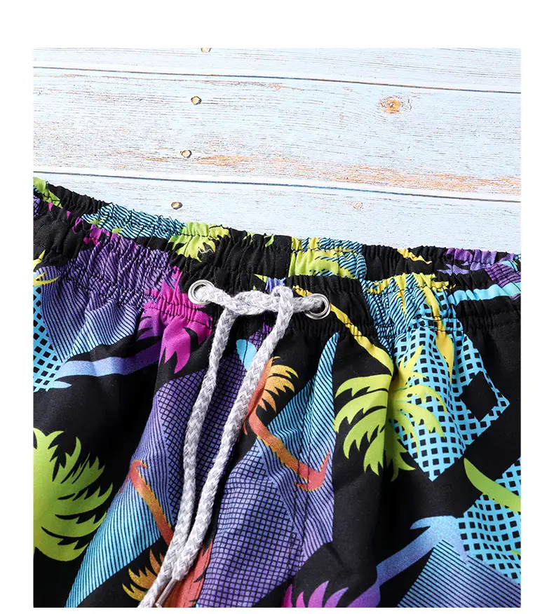 2026 Men's Blue Leaf Sublimation Shorts — feature 18