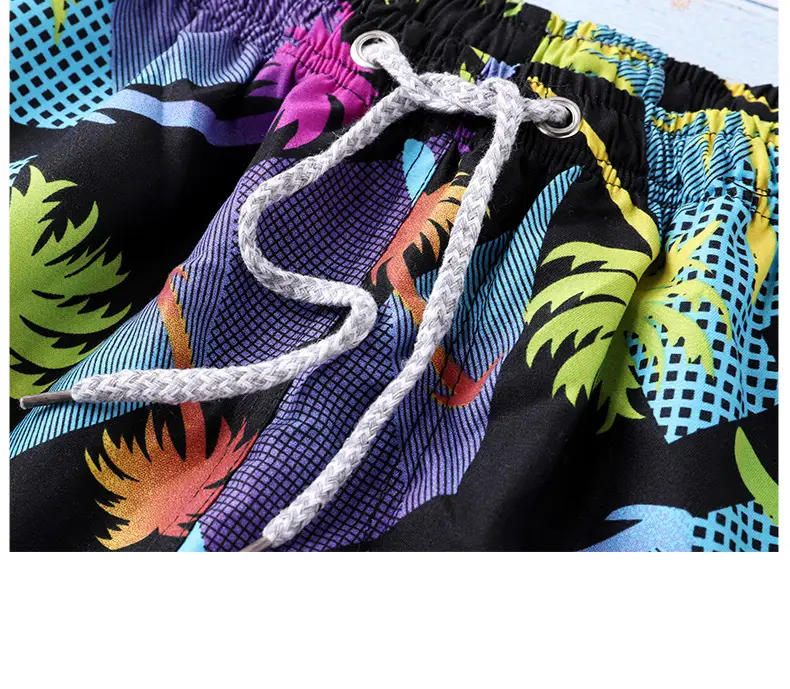 2026 Men's Blue Leaf Sublimation Shorts — feature 20