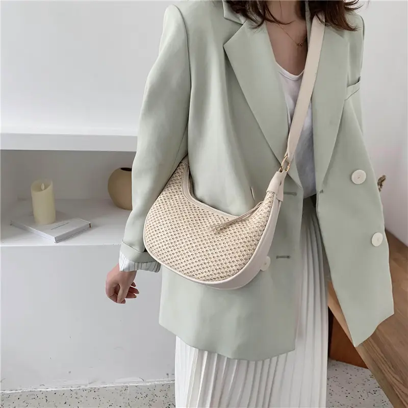 Women's Straw One-shoulder Bag 2021 New Trendy - Image 3