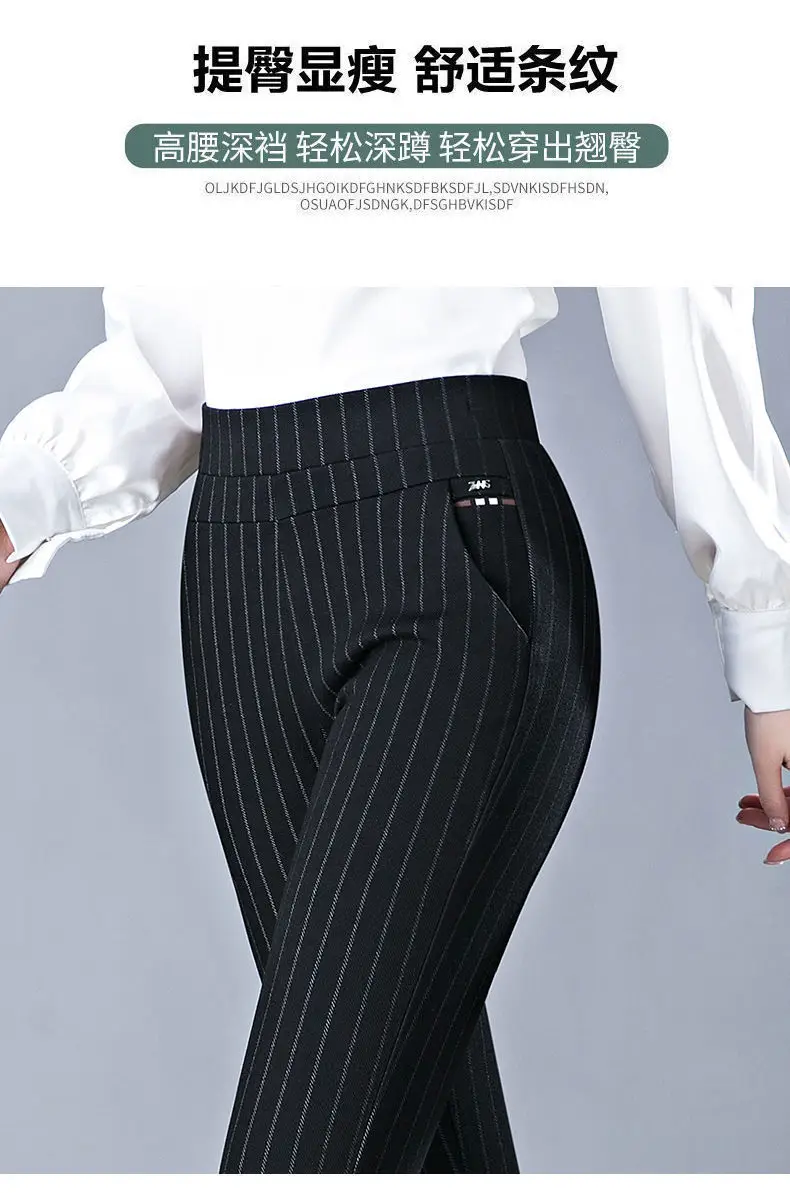 Black Pocket Casual Pants for Women Middle Age Elderly — feature 12