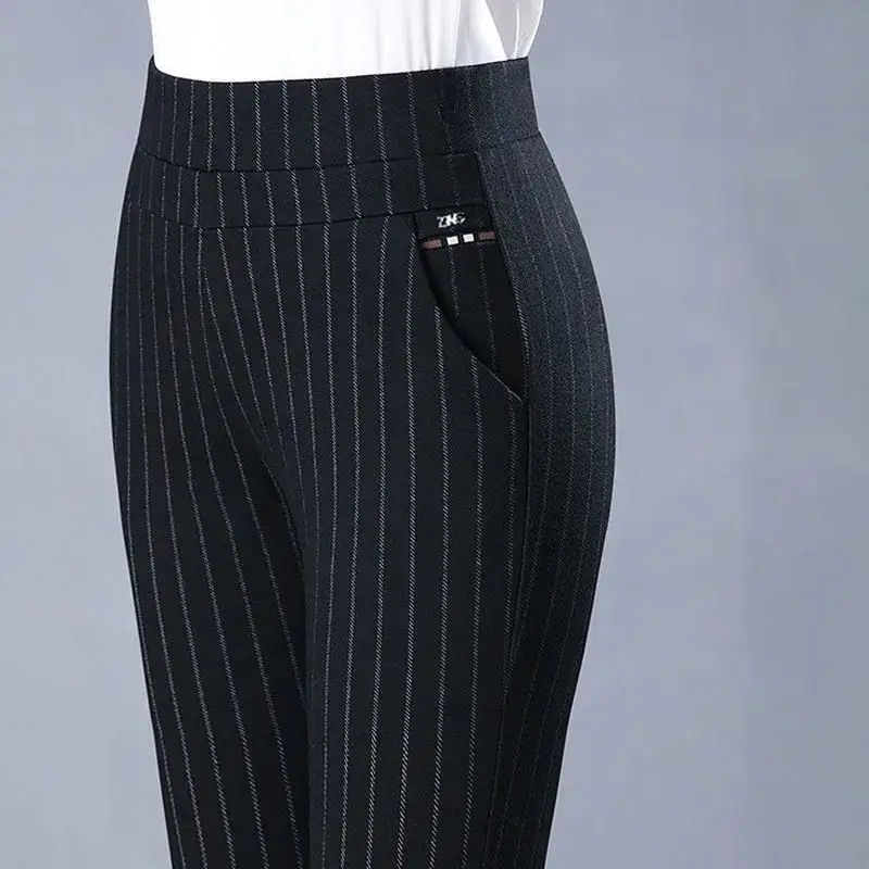 Black Pocket Casual Pants for Women Middle Age Elderly — feature 22
