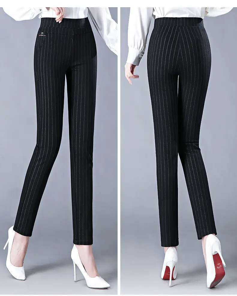 Black Pocket Casual Pants for Women Middle Age Elderly — feature 23
