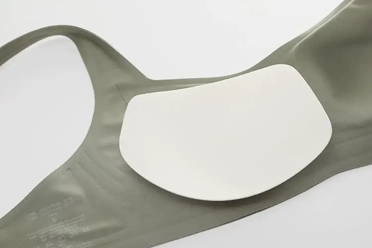 metwo French Style Small Square Collar One-character Collar Air bra without Steel Rings Thin Gathering Collapsible Emulsion bra Underwear for Women — feature 4
