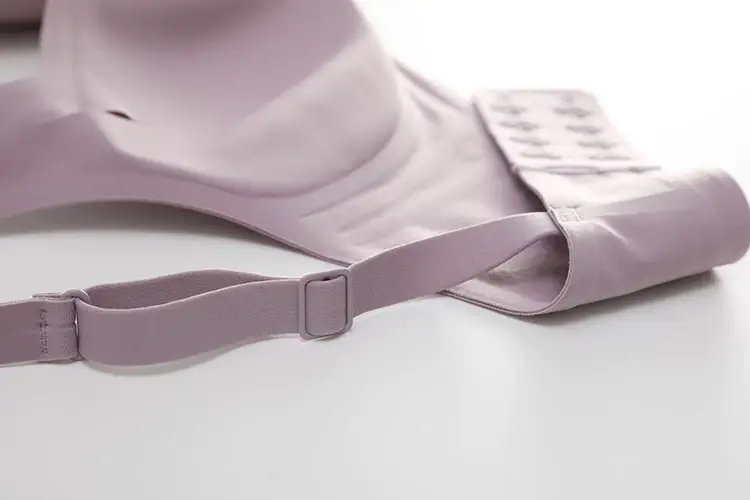 metwo French Style Small Square Collar One-character Collar Air bra without Steel Rings Thin Gathering Collapsible Emulsion bra Underwear for Women — feature 5