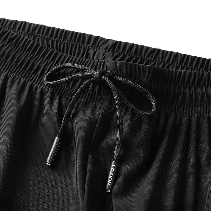Men's Black Ice Silk Shorts Half-Length Loose Running Pants - Image 7