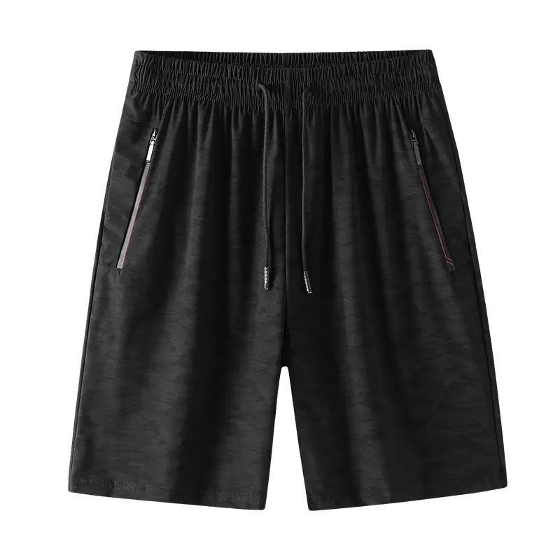 Men's Black Ice Silk Shorts Half-Length Loose Running Pants - Image 5