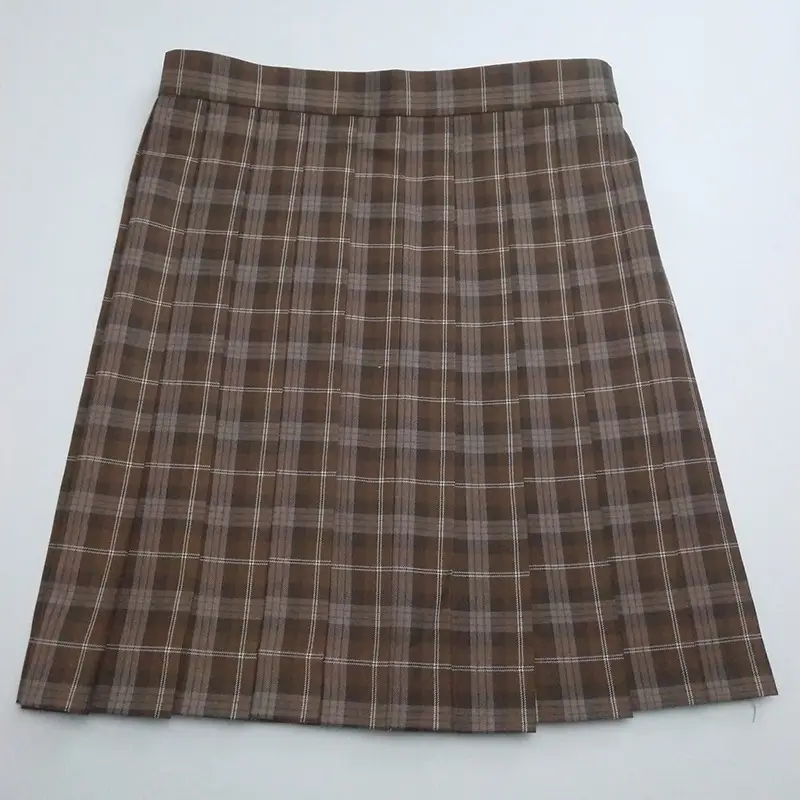 Chocolate Brown Pleated Skirt 8 Boxes College Wholesale - Image 4