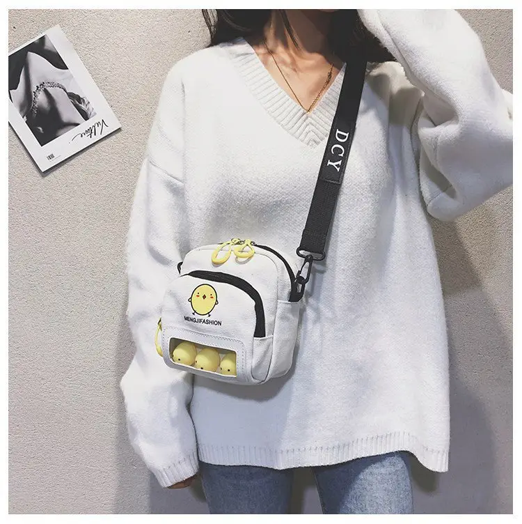 Yellow Cartoon Chicken Bag for Women, Korean Style, Shoulder & Crossbody, 1 Pc - Image 9