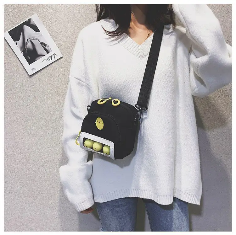 Yellow Cartoon Chicken Bag for Women, Korean Style, Shoulder & Crossbody, 1 Pc - Image 4