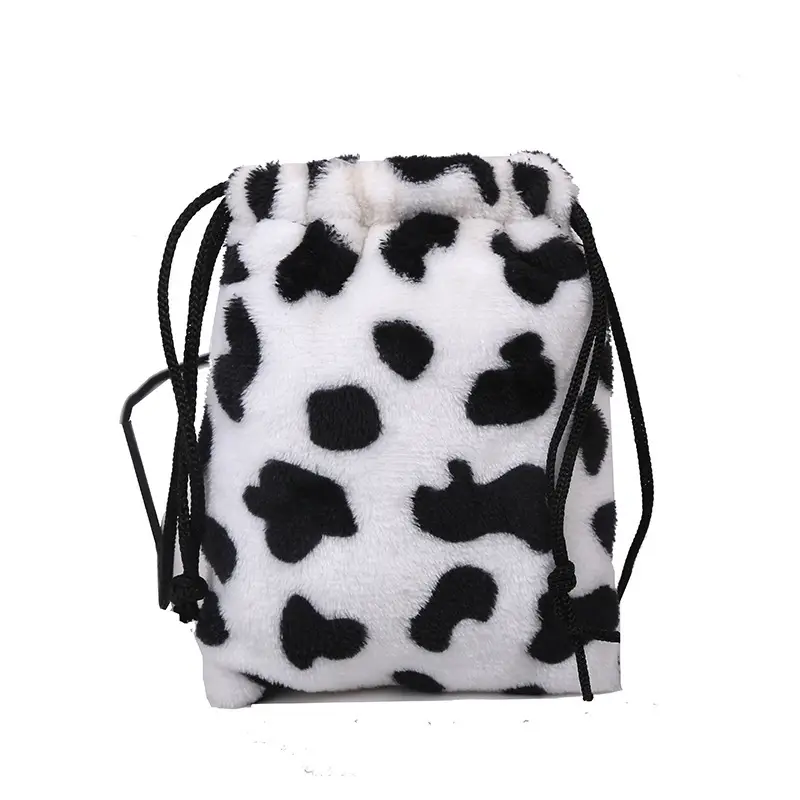 Women's Pink Cow Print Shoulder Bag 2021 - Image 6